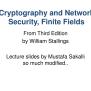 PPT - Cryptography And Network Security, Finite Fields PowerPoint ...