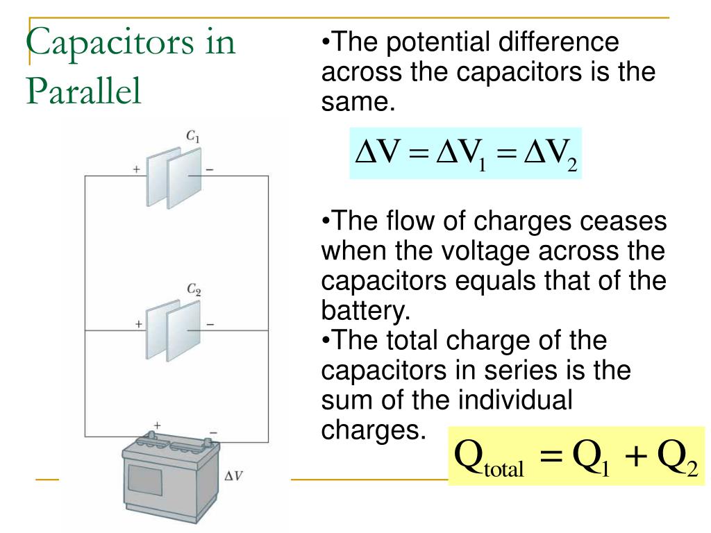 Ppt Combinations Of Capacitors Energy Stored In A