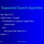 PPT - The Sequential Search (Linear Search) PowerPoint Presentation ...