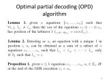 Ppt An Optimal Partial Decoding Algorithm For Rateless Codes