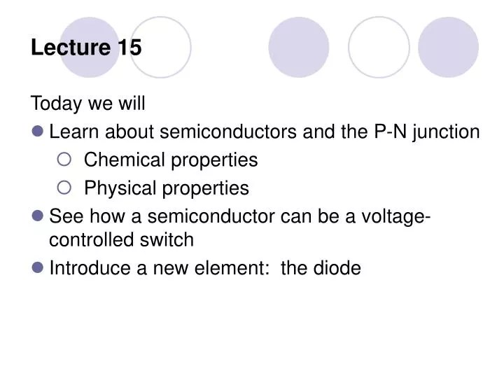 Ppt Lecture 15 Powerpoint Presentation Free Download Id