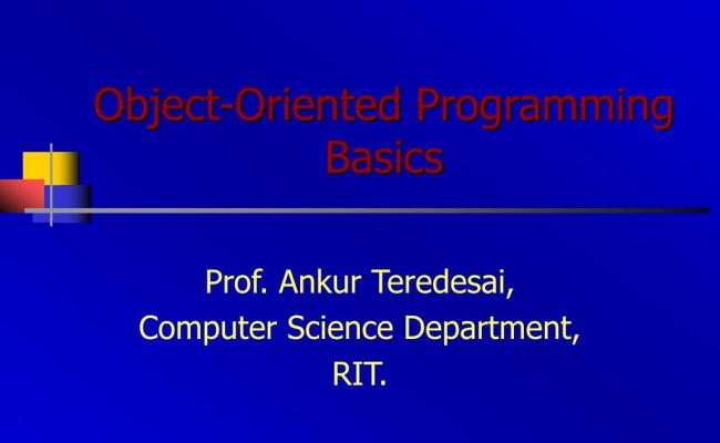 PPT - Object-Oriented Programming Basics PowerPoint Presentation, Free ...