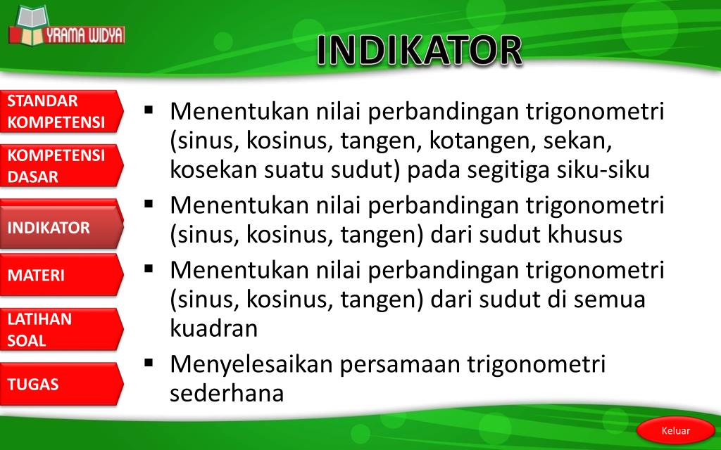 Download rangkuman contoh soal trigonometri dalam bentuk pdf klik disini. Contoh Soal Menentukan Nilai Perbandingan Trigonometri