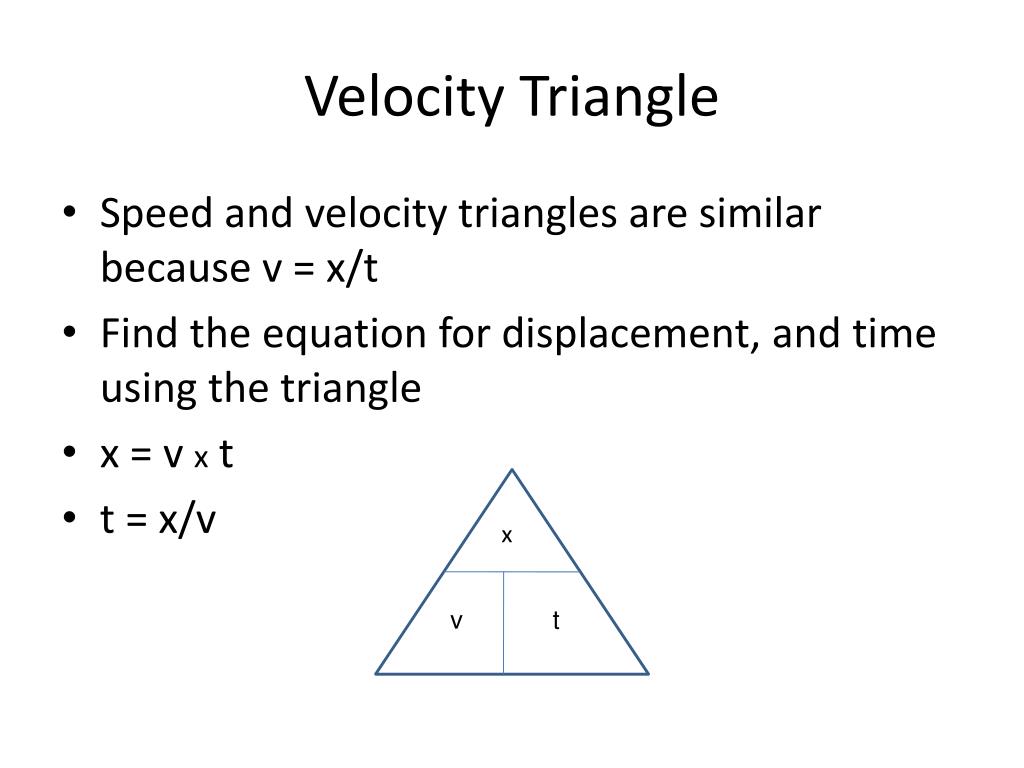 pic Velocity Acceleration Formula Triangle slideserve