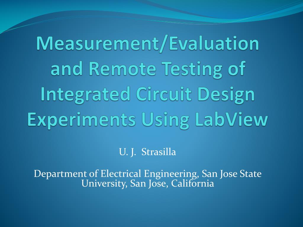 Ppt Measurement Evaluation And Remote Testing Of