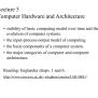 PPT - Lecture 5 Computer Hardware And Architecture PowerPoint ...