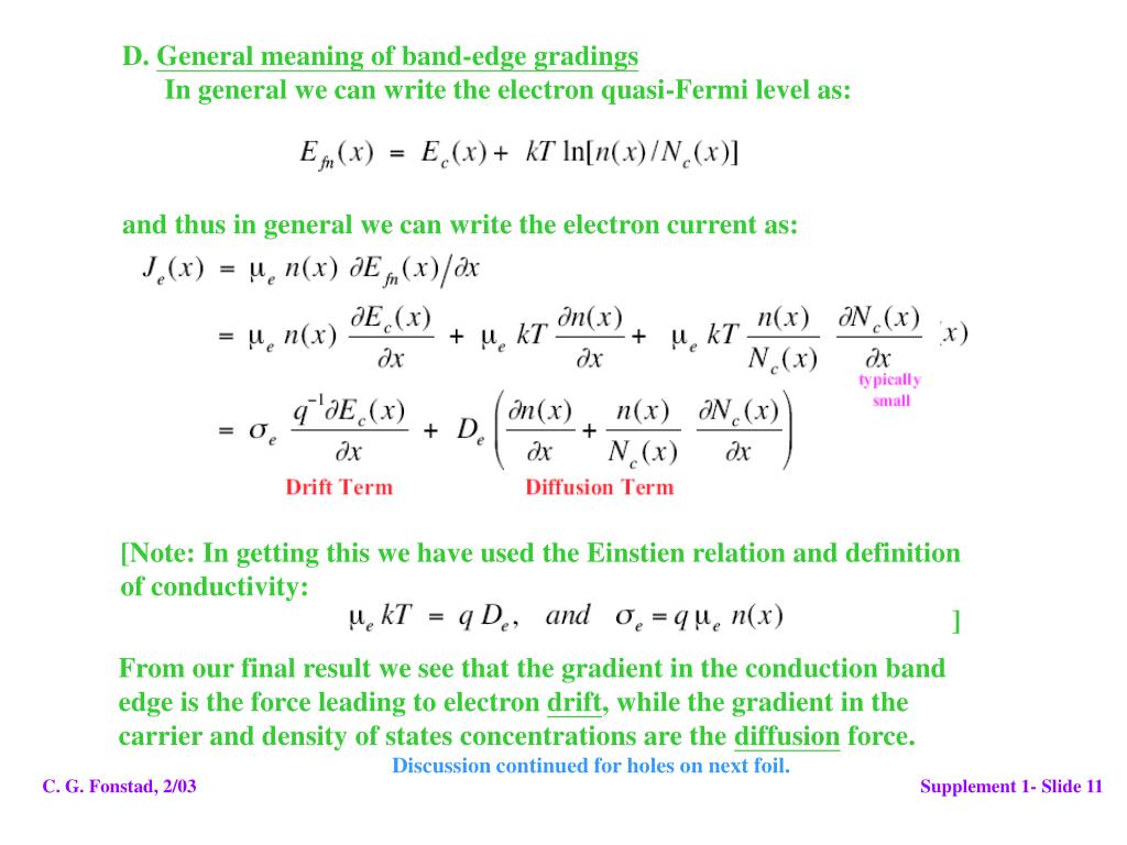 As the voltage is applied, these electrons break free from the covalent bonds andare ready to conduct. Fermi Level In Semiconductor Formula : Scheme illustrating