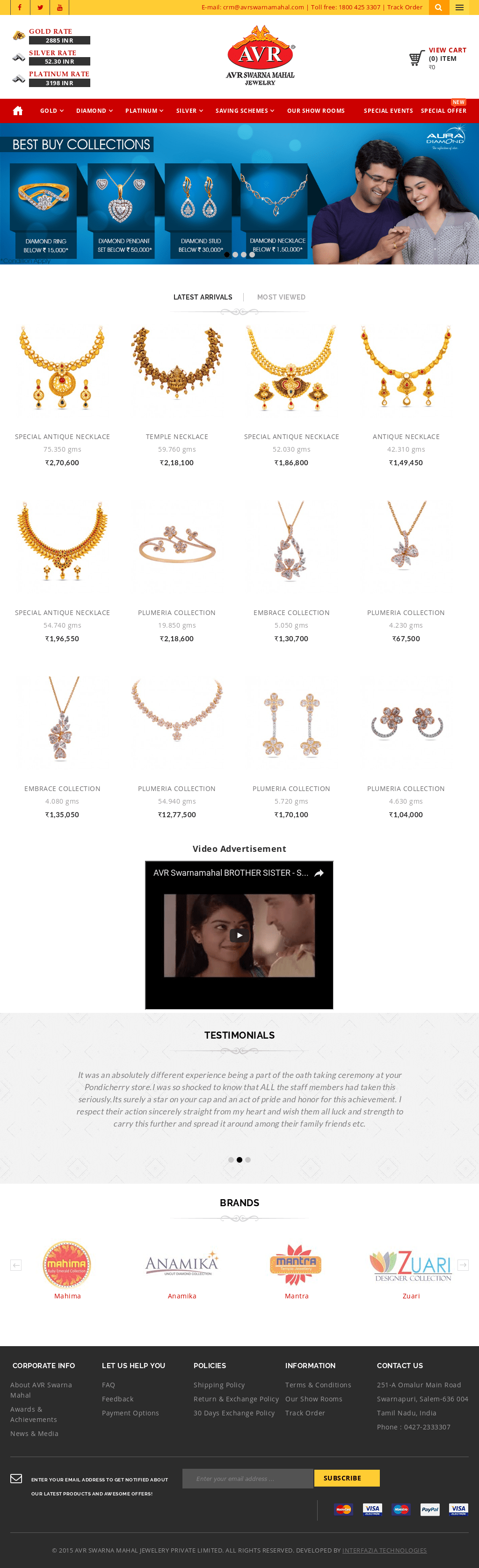 avr jewellery commercial street