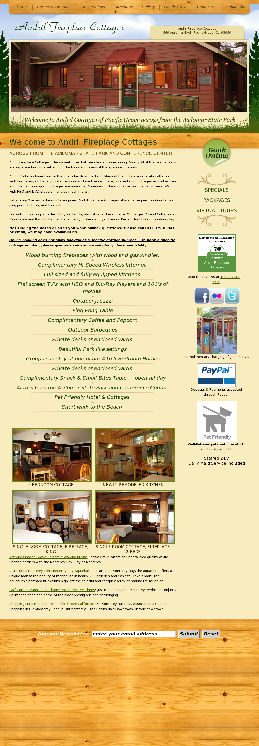 Andril Fireplace Cottages 155 Photos 193 Reviews Vacation Rentals 569 Asilomar Blvd Pacific Grove Ca Phone Number Yelp