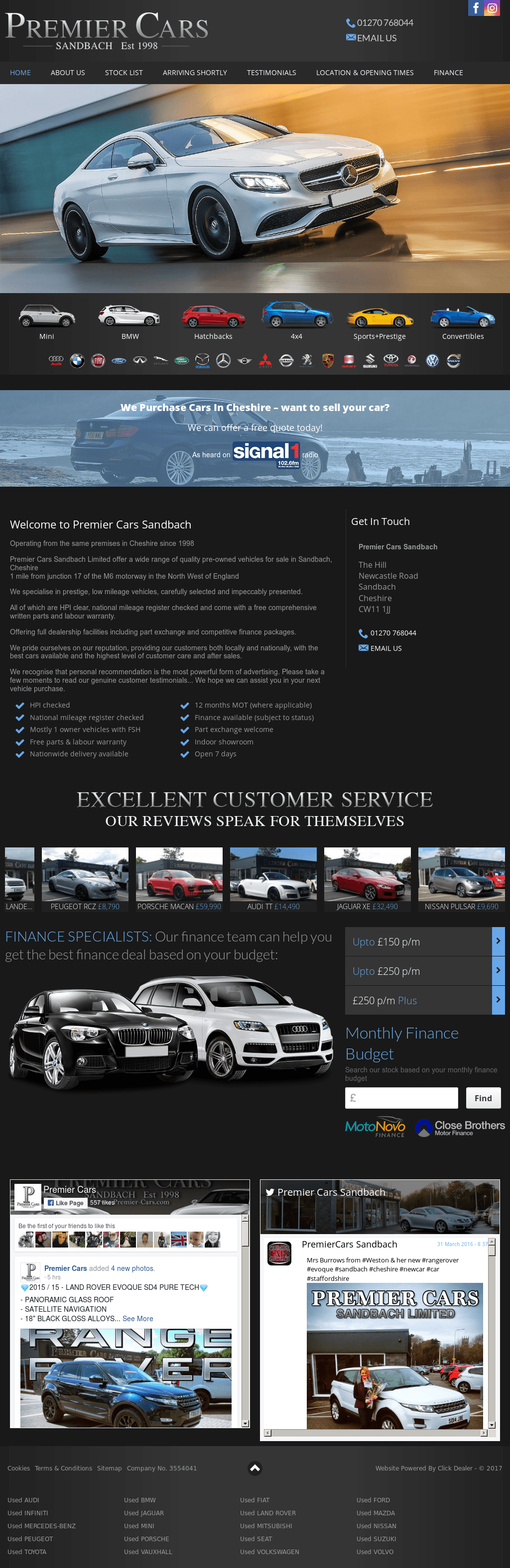 Premier Cars Sandbach Competitors Revenue And Employees