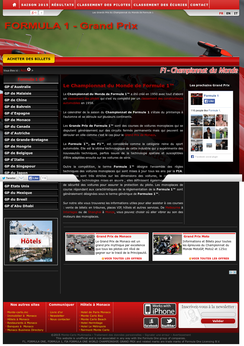 Formule 1 Competitors Revenue And Employees Owler Company
