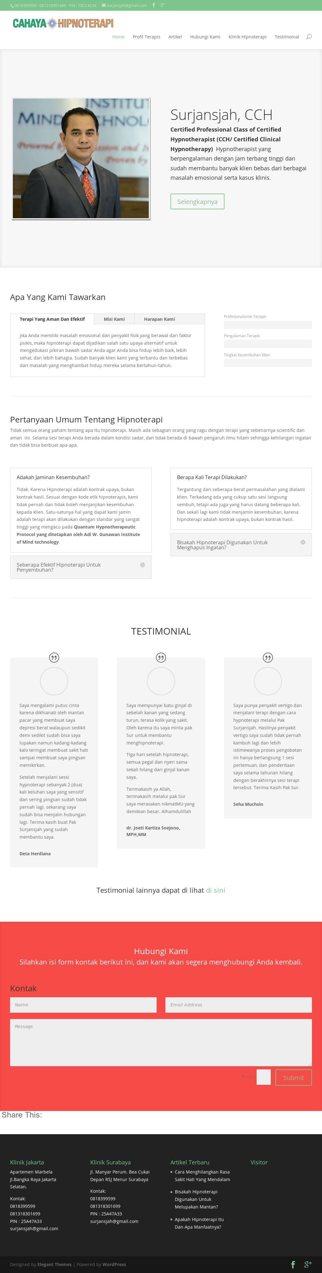 Cahaya Hipnoterapi Competitors Revenue And Employees Owler