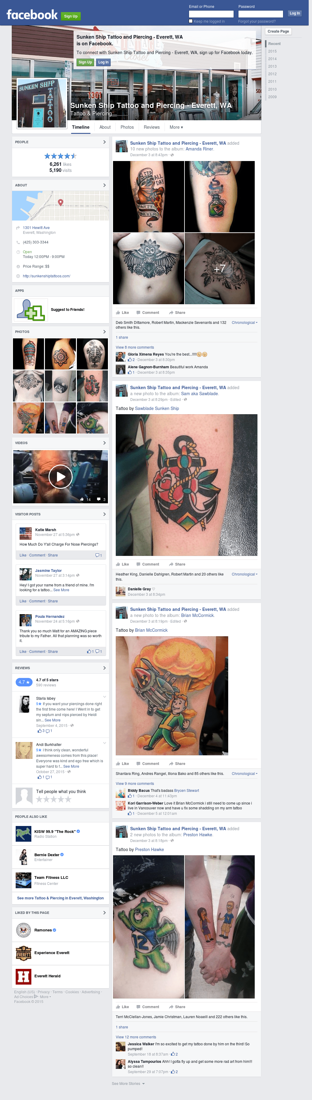 Sunken Ship Tattoo And Piercing Everett Wa S Competitors Revenue Number Of Employees Funding Acquisitions News Owler Company Profile
