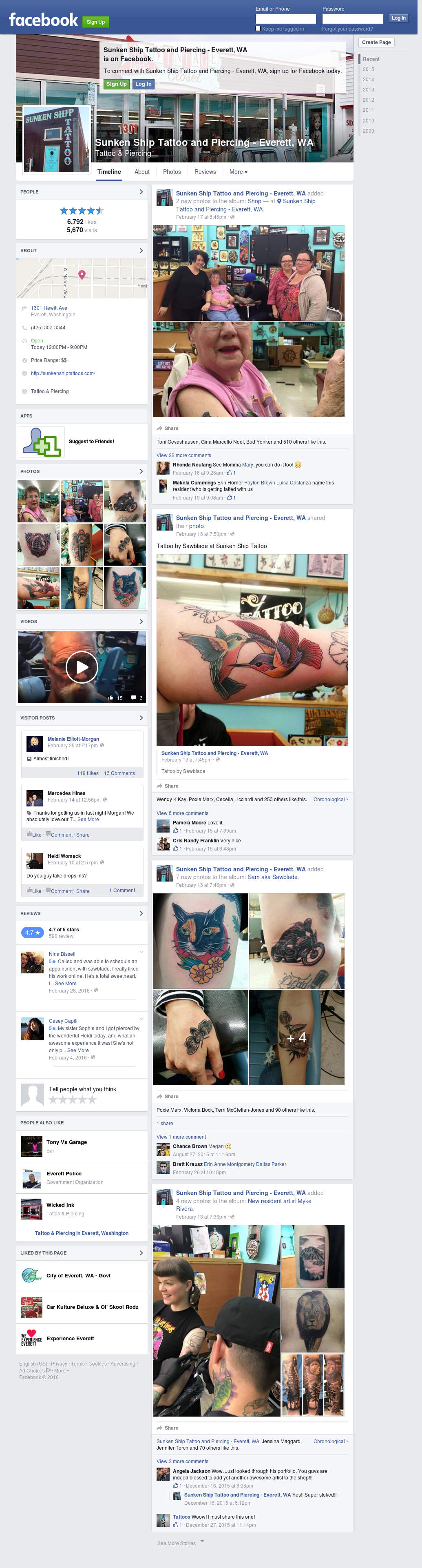 Sunken Ship Tattoo And Piercing Everett Wa S Competitors Revenue Number Of Employees Funding Acquisitions News Owler Company Profile
