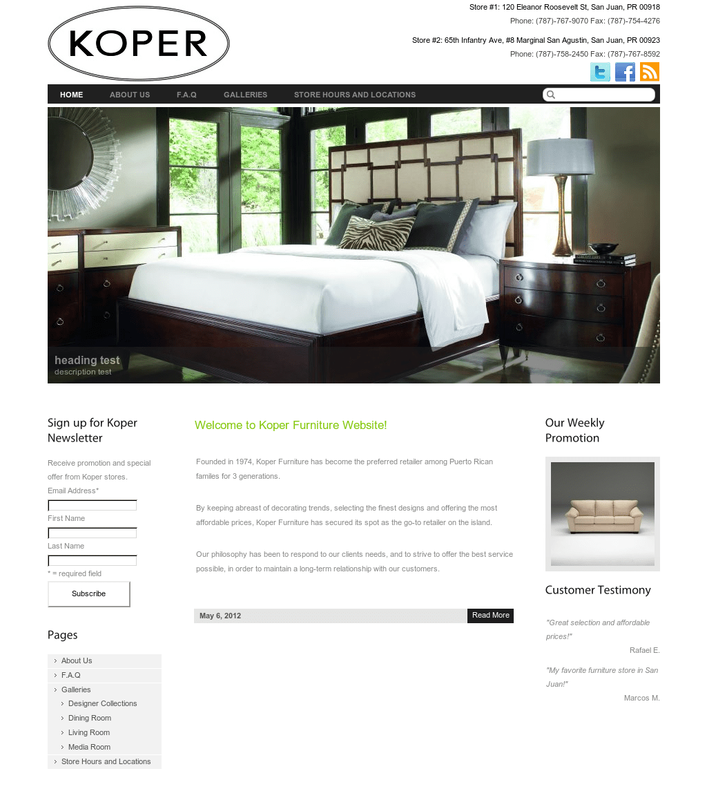 Koper Furniture