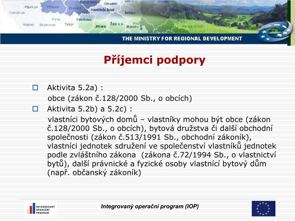 Ppt Iop Oblast Intervence 5 2 Zlepseni Prostredi V Problemovych Sidlistich Powerpoint Presentation Id 3605959