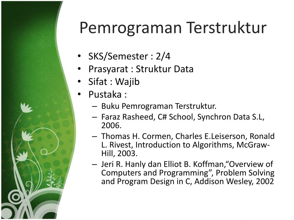 Bahasa pemrograman terstruktur dan bahasa pemrograman berorientasi objek. Ppt Pemrograman Terstruktur Powerpoint Presentation Free Download Id 3836945