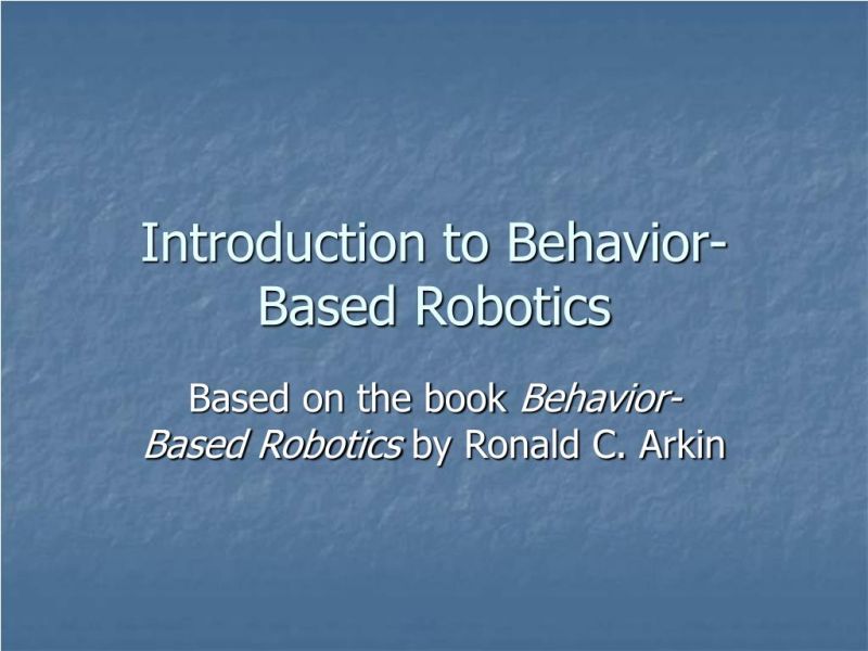Robot Programming A Practical Guide To Behavior Based Robotics Tab Robotics Ebook Roth - Sunset Wallpapers - Professional 4K Collection