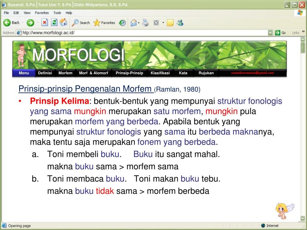 Ȁlomorf m (cyrillic spelling а̏ломорф). PPT - A. Dasar-dasar Morfologi Definisi Morfem Pengertian