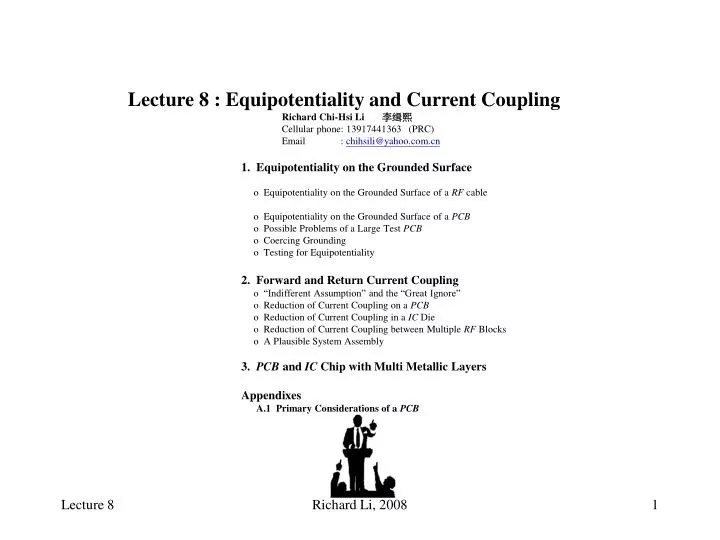 Ppt 1 Equipotentiality On The Grounded Surface Powerpoint