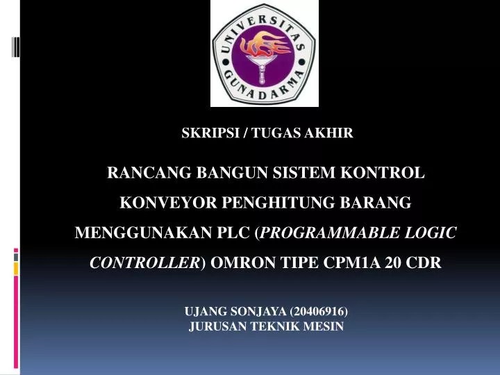 Diajukan kepada fakultas teknik universitas negeri yogyakarta . Ppt Skripsi Tugas Akhir Powerpoint Presentation Free Download Id 3969124