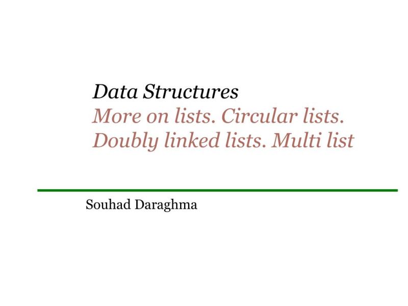 Ppt Data Structures More On Lists Circular Lists Doubly Linked - Download High Quality Vintage Pattern | HD