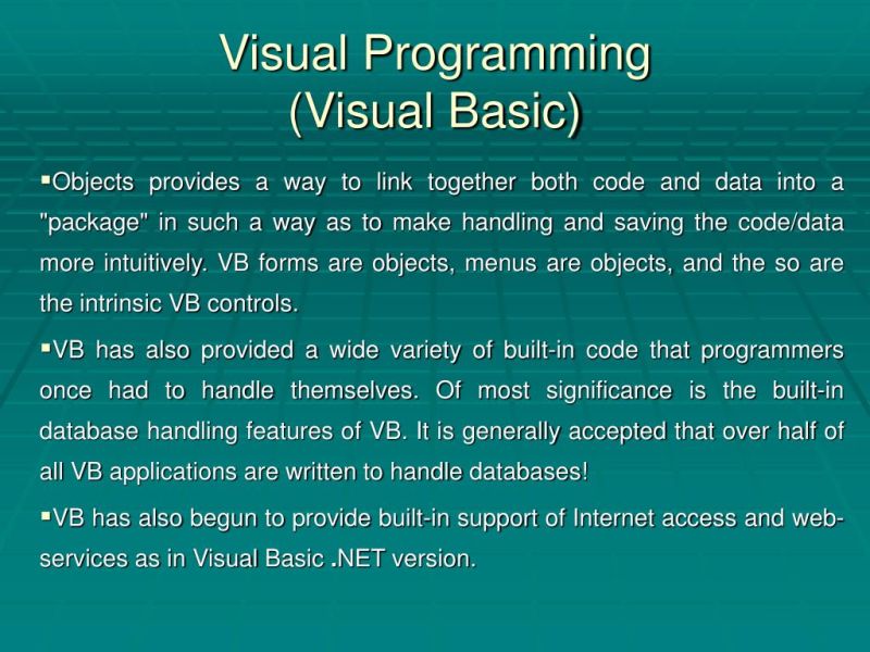 Vb 2 Ppt Programming Languages Computing - Dark Pictures - Elegant 4K Collection