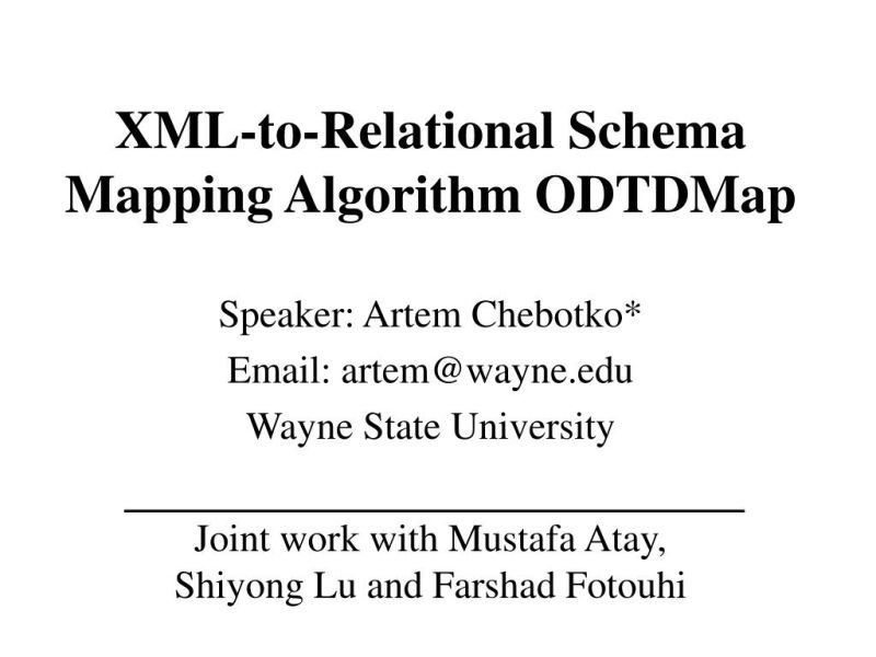 Ppt Xml To Relational Schema Mapping Algorithm Odtdmap Powerpoint - Gradient Images - Stunning High Resolution Collection