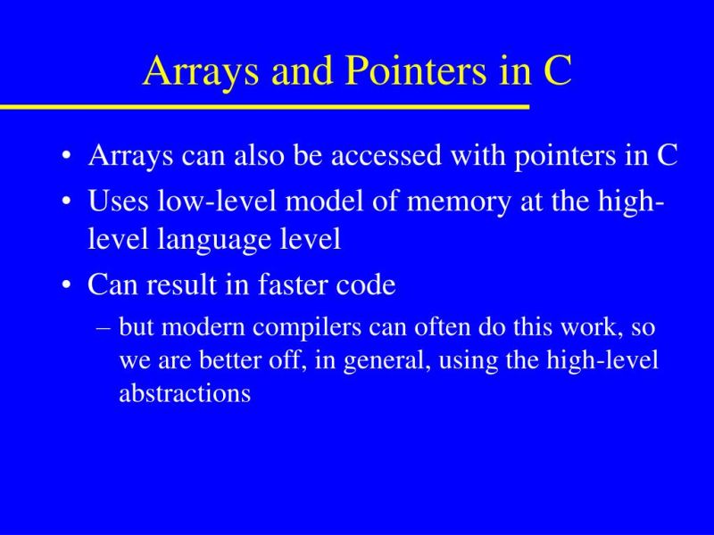 Pointers And Arrays In C Language - Ultra HD Space Arts for Desktop