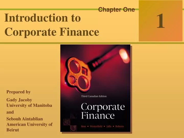 Corporate Finance 3 Chapter 3 Financial Markets and NPV. Corporate Finance Corporate Finance by Ross Westerfield and Jaffe emphasizes the modern fundamentals of the theory of finance while providing contemporary examples to make the theory come to life.
