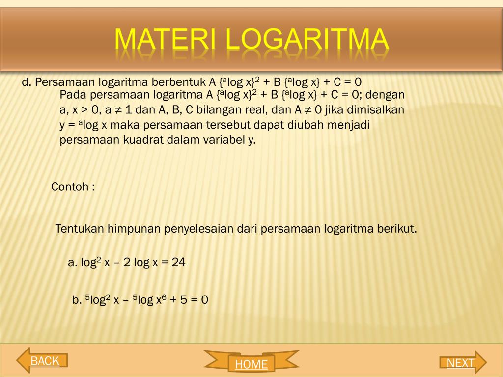 Curious about what defines porous materials? Ppt Fungsi Persamaan Dan Pertidaksamaan Logaritma Powerpoint Presentation Id 4209201