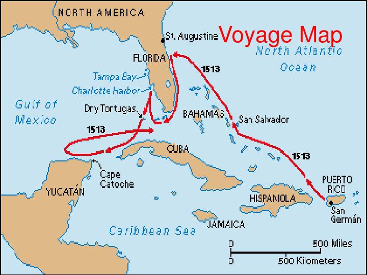 Ponce De Leon Map Of Exploration At Lori Santiago Blog Voyage Map N 
