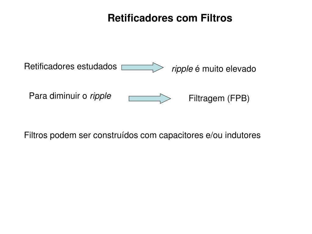 Ppt Retificadores Com Filtros Powerpoint Presentation
