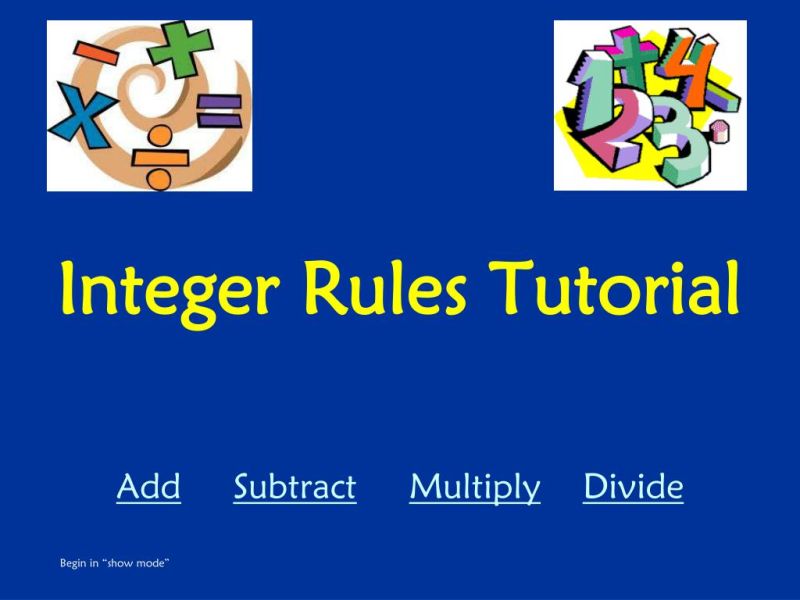 Basic Integer Rules By Ecredocz Tpt - Artistic City Picture - Mobile