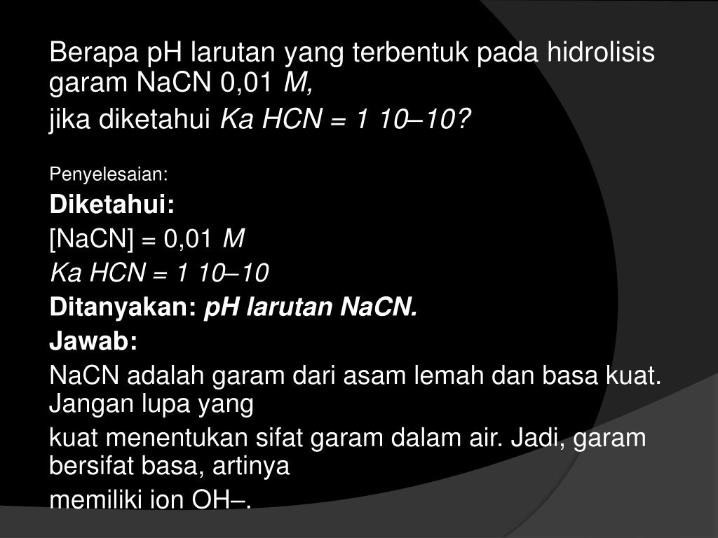 Pembahasan Kimia Erlangga K13 Kelas 11 Hidrolisis Garam Tips And Trik 5 Jawaban yang benar untuk pertanyaan itu.