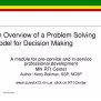 PPT - An Overview Of A Problem Solving Model For Decision Making ...