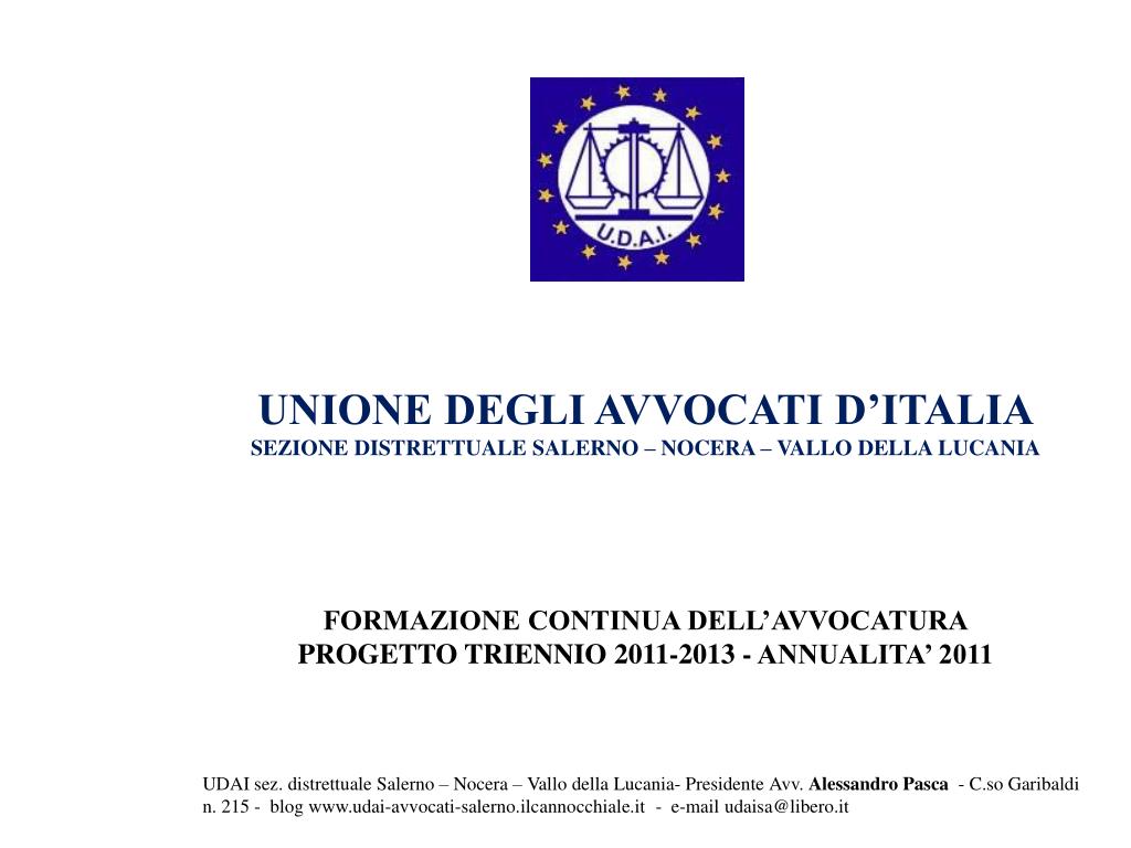 Ppt - Udai – Sez. Distr. Salerno Nocera Vallo Della Lucania Powerpoint Presentation - Id:4481557 768_x_1024_jpg