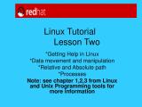 Ppt Linux Tutorial Lesson Two Powerpoint Presentation Free Download
