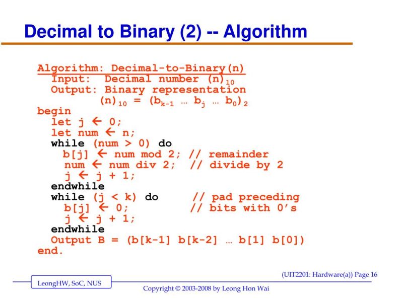An Algorithm For Converting A Decimal Number To A Binary Number Wisc - Best Sunset Backgrounds in 8K