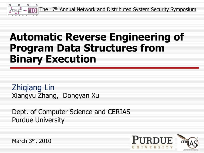 Pdf Automatic Reverse Engineering Of Data Structures From Binary - Ultra HD Abstract Wallpaper - Desktop