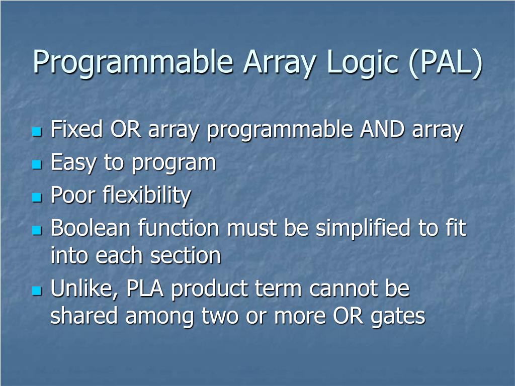 Ppt Programmable Array Logic Pal Powerpoint Presentation