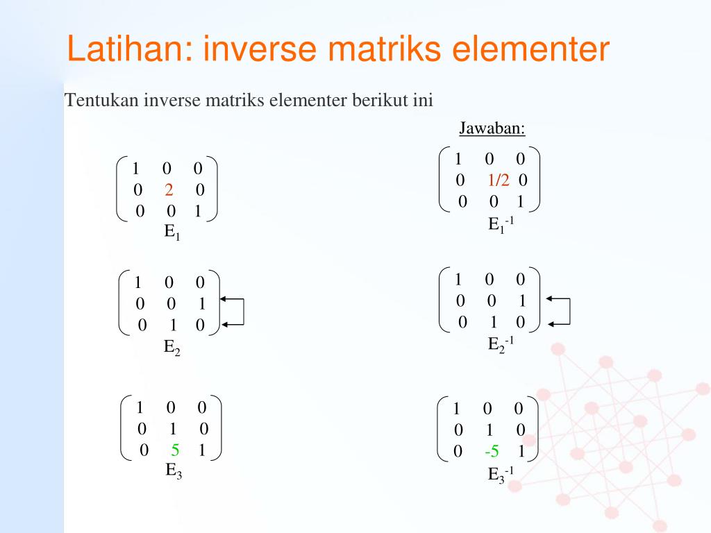 Transformasi (operasi) elementer baris dan kolom suatu matriks. Ppt Matriks Dan Ruang Vektor Powerpoint Presentation Free Download Id 4788151