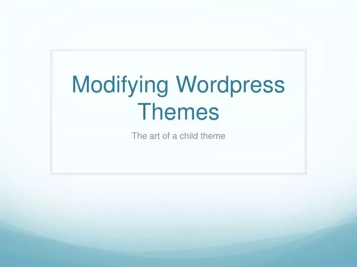 I am using this function to get the featured images: PPT - Modifying Wordpress Themes PowerPoint Presentation, free download - ID:4950661