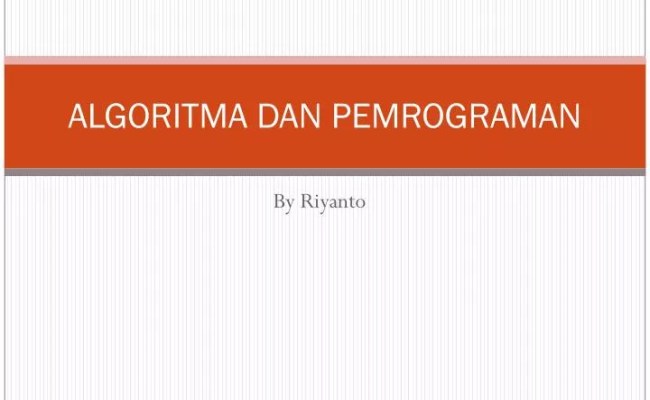 Algoritma Pemrograman Dasar Powerpoint - Acaweare