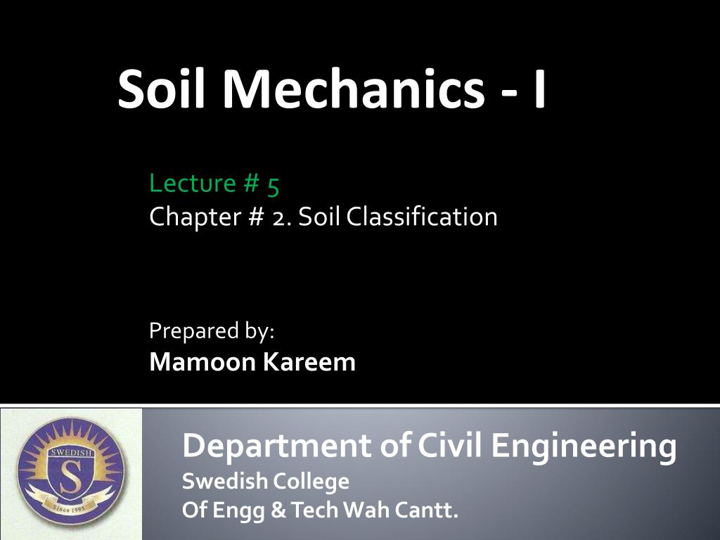 Ppt Soil Mechanics I Powerpoint Presentation Free Download