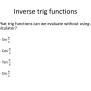 PPT - 4.7 Inverse Trig Functions PowerPoint Presentation, Free Download - ID:5371621