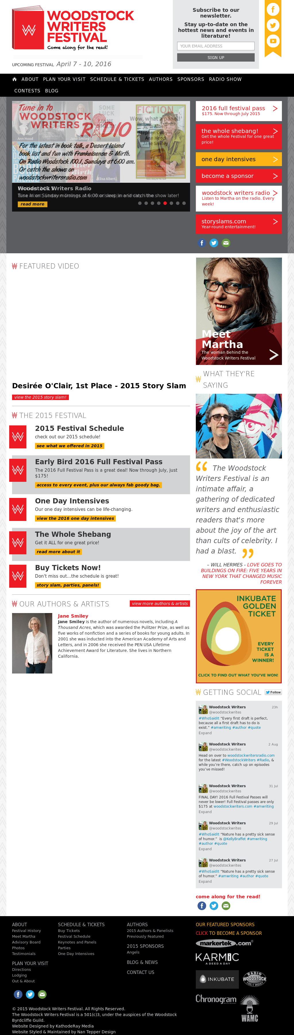 Woodstock Writers Festival Competitors Revenue And