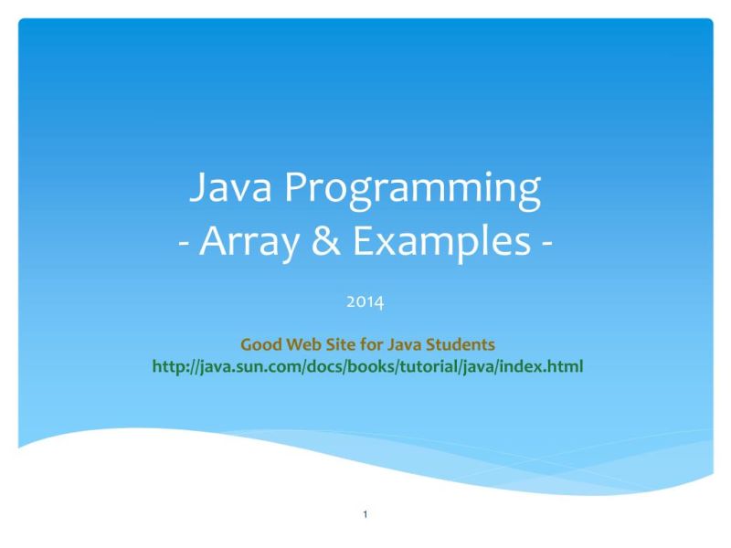 Java Array With Examples - High Resolution Light Patterns for Desktop