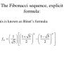 Fibonacci Sequence Formula Definition - Luckywery