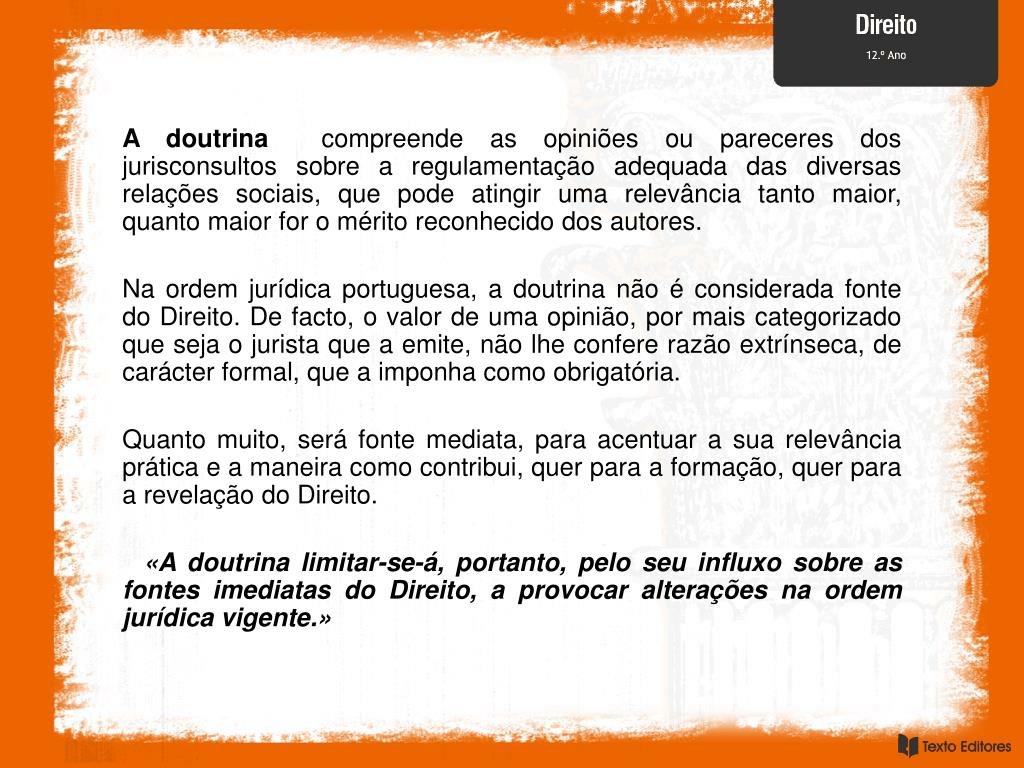 O costume, é uma fonte não convencional que fortalece as relações entre os estado de direito internacional e em alguns casos aproximam os . Ppt As Fontes Do Direito Powerpoint Presentation Free Download Id 5481124